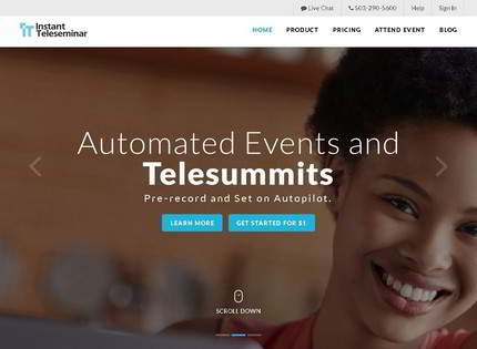Homepage - Instant Teleseminar Review