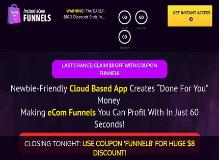Homepage - Instant eCom Funnels Review