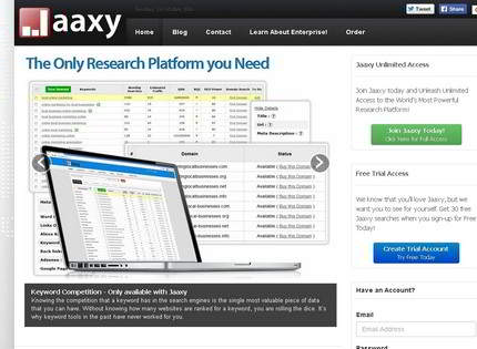 Homepage - Jaaxy Review