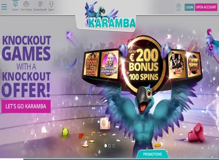 Homepage - Karamba Casino Review