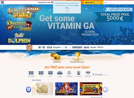 Homepage - Konung Casino Review