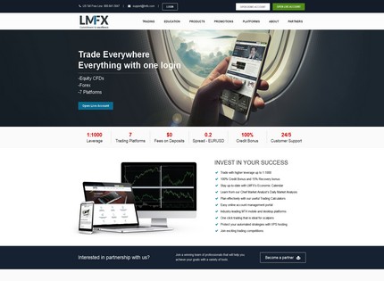 Homepage - LMFX Review