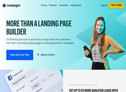 Homepage - Leadpages Review