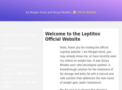 Homepage - Leptitox Review