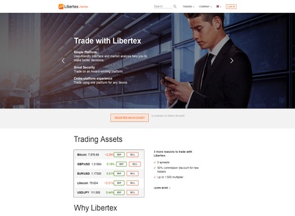 Homepage - Libertex Review