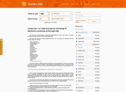 Homepage - Lionex Review