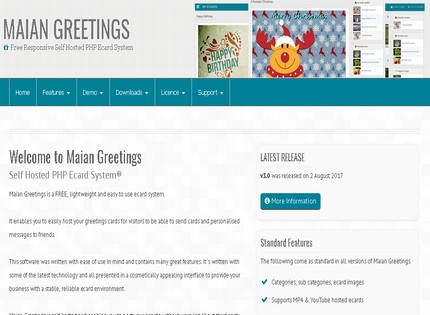 Homepage - Maian Greetings Review