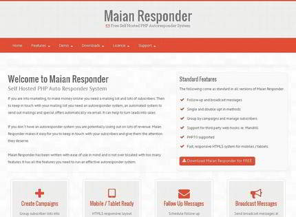 Homepage - Maian Responder Review