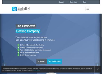 Homepage - MaxterHost Review