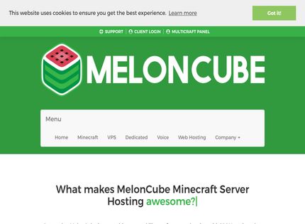 Homepage - MelonCube Review