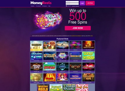 Homepage - Money Reels Casino Review