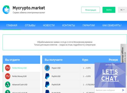 Homepage - Mycrypto.market Review