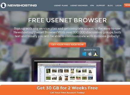 Homepage - Newshosting Review