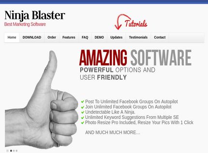 Homepage - Ninja Blaster Review