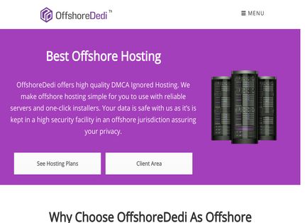 Homepage - OffshoreDedi Review