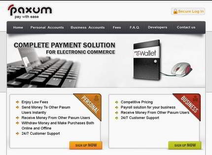 Homepage - Paxum Review