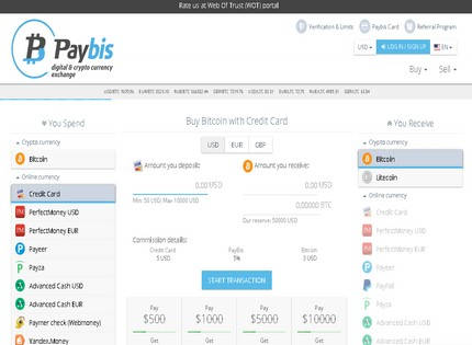 Homepage - Paybis Review