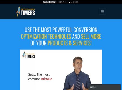 Homepage - Product Launch Timers Review