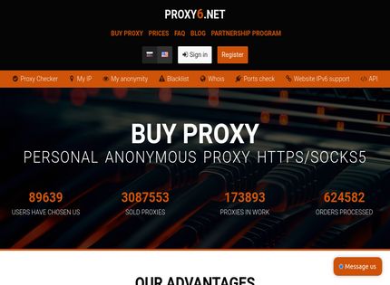 Homepage - Proxy6.net Review