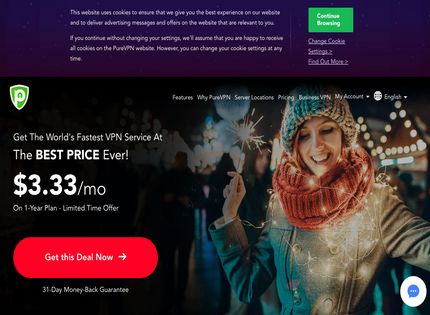 Homepage - PureVPN Review