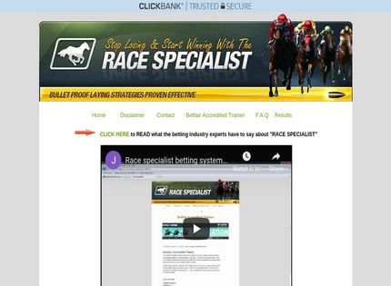 Homepage - Race Specialist Review
