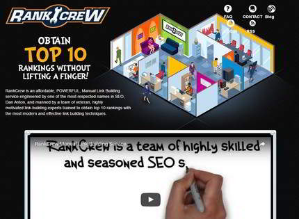 Homepage - RankCrew Review