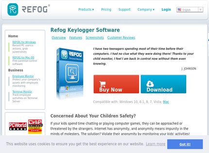 Homepage - Refog Review