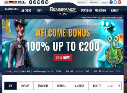 Homepage - Rembrandt Casino Review