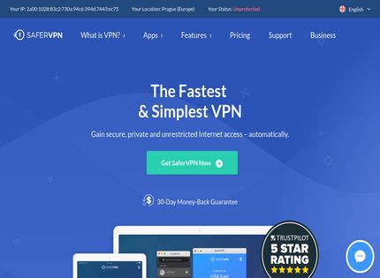 Homepage - SaferVPN Review