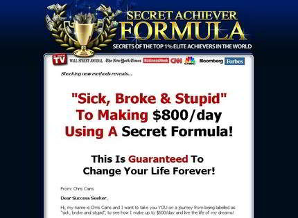 Homepage - Secret Achiever Formula Review