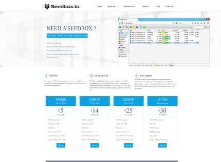 Homepage - Seedbox.io Review
