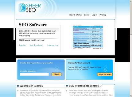 Homepage - SheerSEO Review