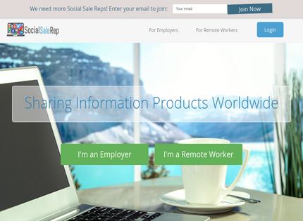 Homepage - Social Sale Rep Review
