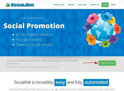 Homepage - SocialAdr Review