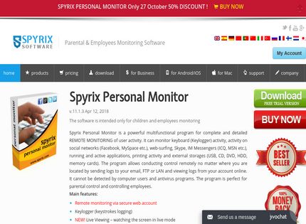 Homepage - Spyrix Personal Monitor Review