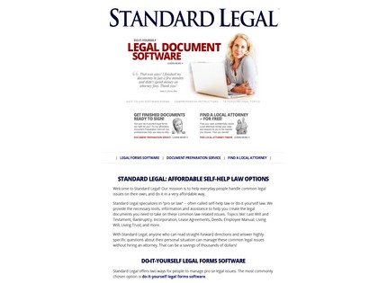 Homepage - Standard Legal Review
