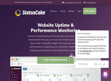 Homepage - StatusCake Review