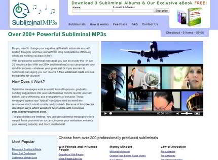 Homepage - Subliminal MP3s Review