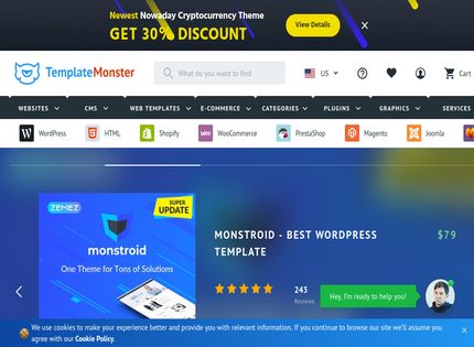 Homepage - Template Monster Review