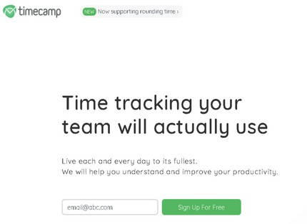 Homepage - TimeCamp Review
