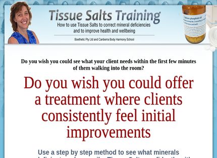Homepage - Tissue Salts Training Review