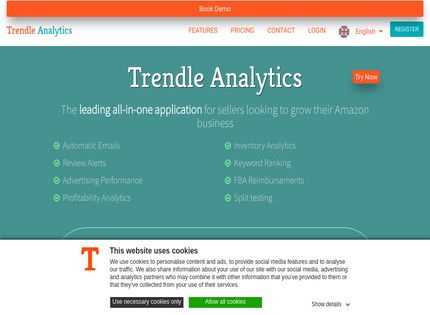 Homepage - Trendle.io Review