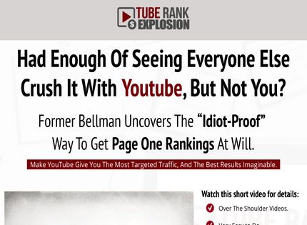 Homepage - Tube Rank Explosion Review