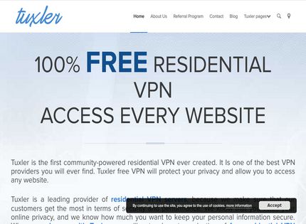 Homepage - Tuxler VPN Review