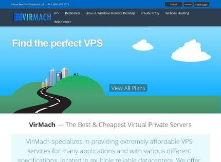 Homepage - Virmach Review