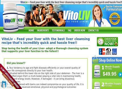 Homepage - VitoLiv Review