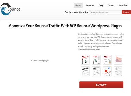 Homepage - WP Bounce Review