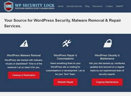 Homepage - WP Security Lock Review