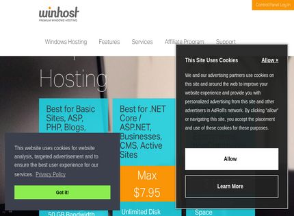 Homepage - WinHost Review