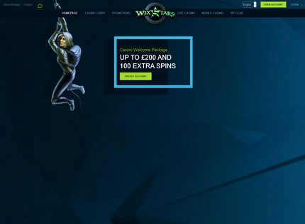 Homepage - Wixstars Casino Review